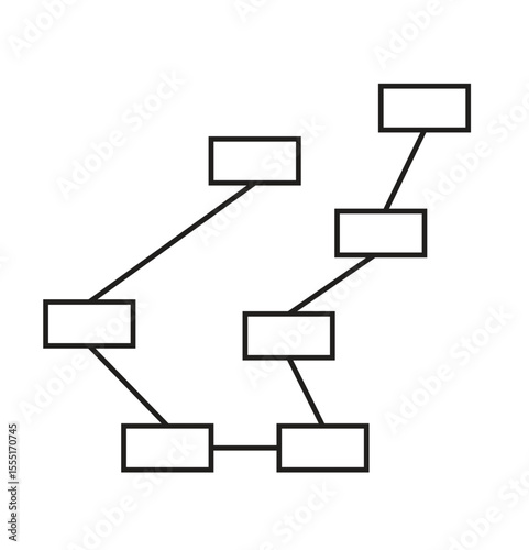 social network hub connection icon