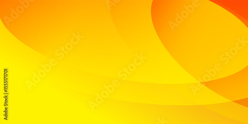 Minimalist banner background, pastel colorful, yellow and orange gradations. Circle effect style geometric, abstract background. Eps 10