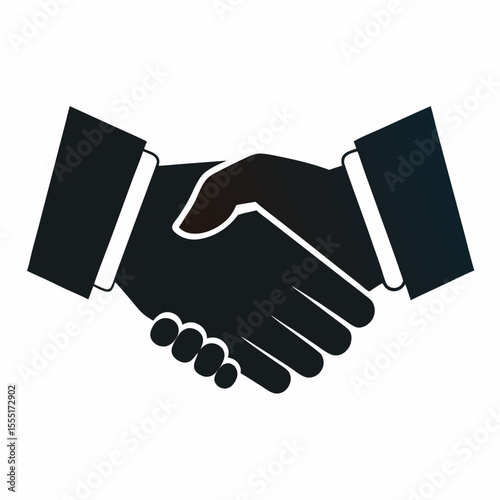 Handshake vector silhouette
