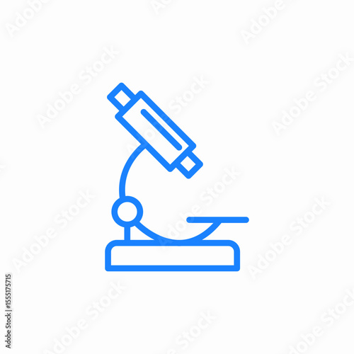 laboratory microscope equipment icon sign vector
