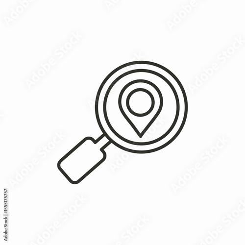 location search magnifier icon sign vector