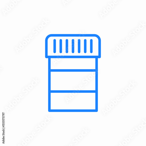 medicine bottle container icon sign vector