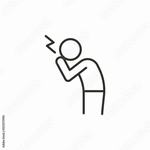 person headache icon sign vector