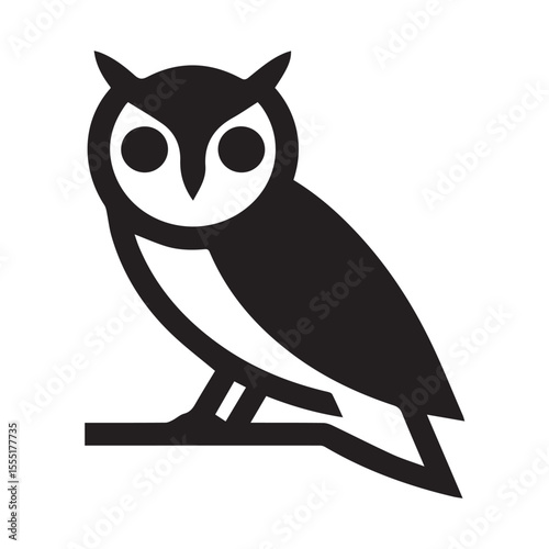 owl on white