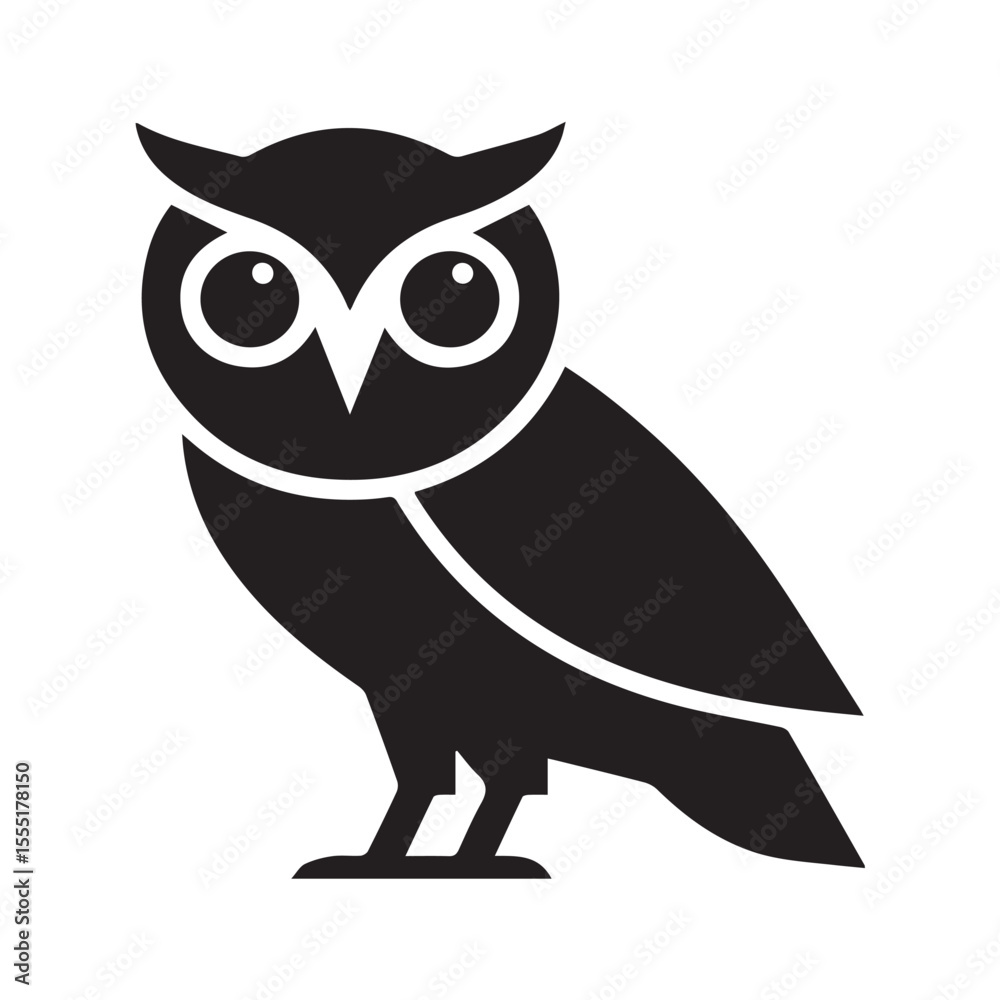 Obraz premium owl on white background