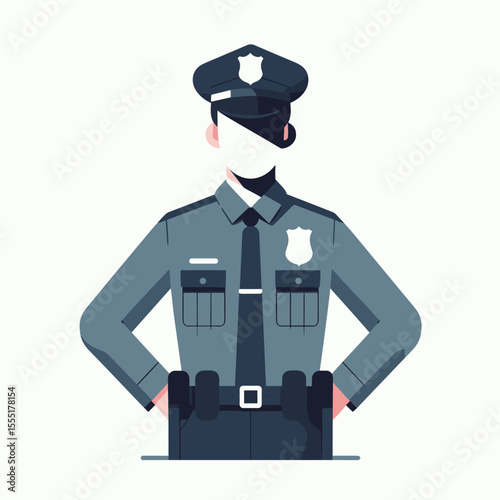 Police Officer Vector Logo Design