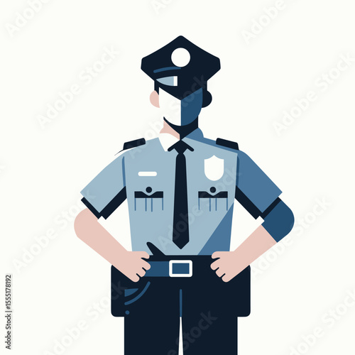 Police Officer Vector Logo Design