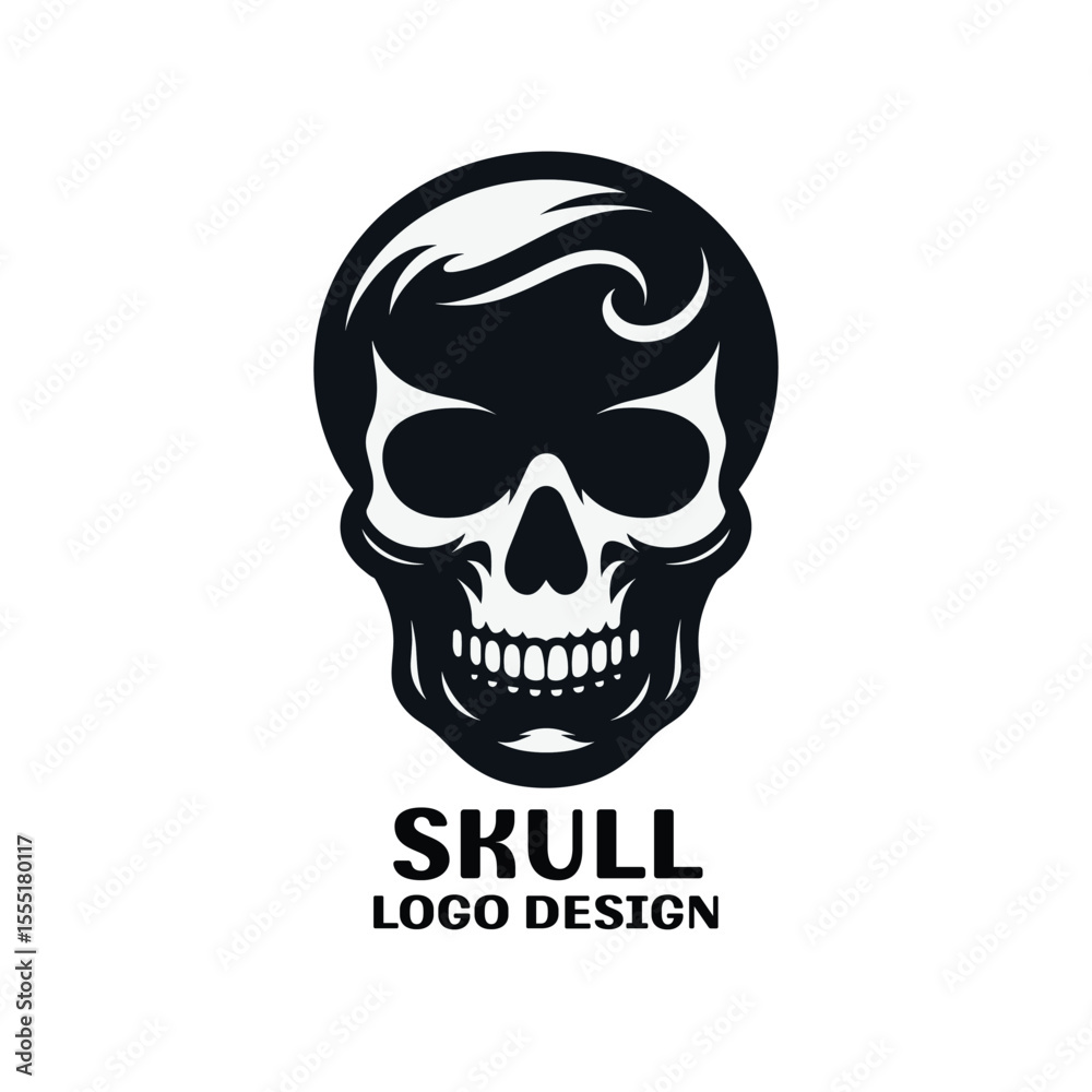 Fototapeta premium Skull Vector Logo Design