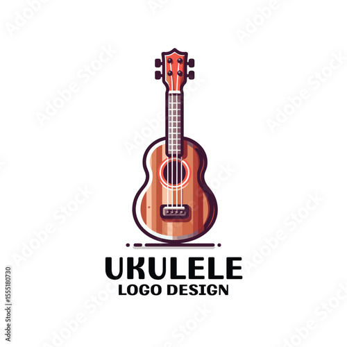 Ukulele Vector Logo Design