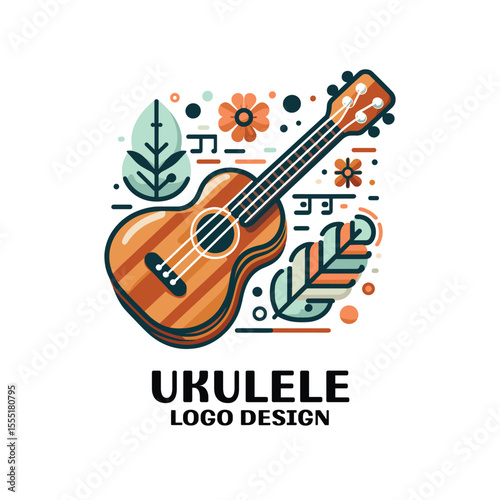 Ukulele Vector Logo Design