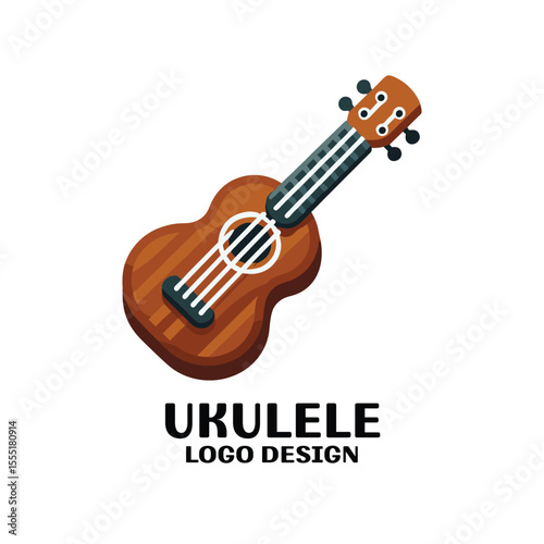 Ukulele Vector Logo Design