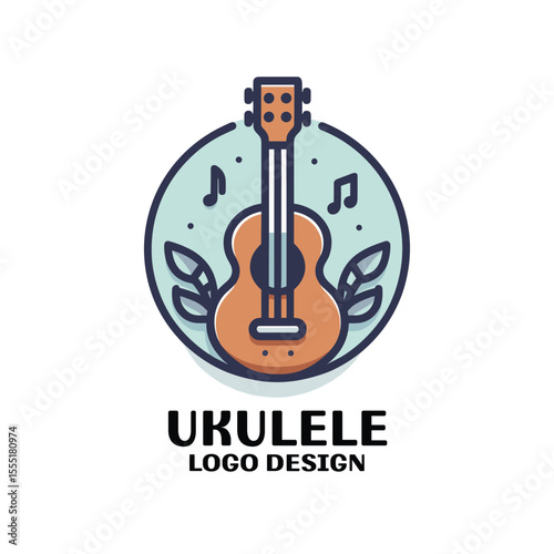 Ukulele Vector Logo Design