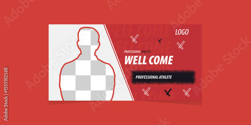 Sports YouTube Thumbnail Vector Template for Game Highlights & Live Streams