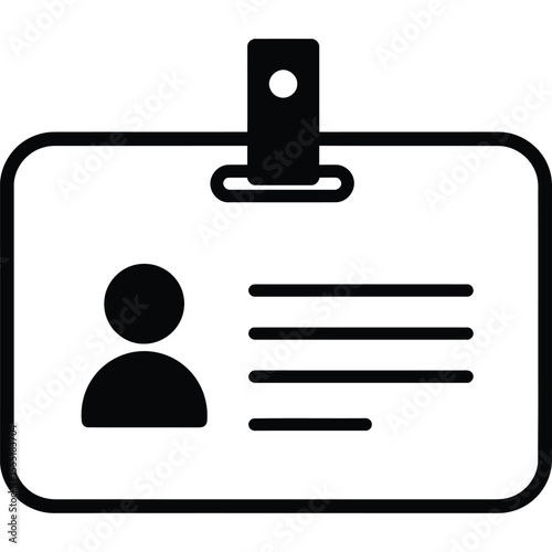 Professional Identification Badge Design Template  Clean, Simple, and Customizable