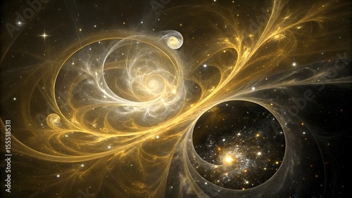 abstract composition of a space based plasma design