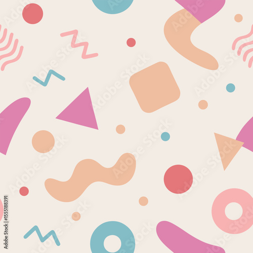 seamless pattern with hearts and stars