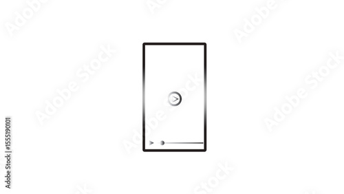 Abstract mobile phone line icon. simple mobile icon vector illustration.