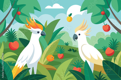 birds on a branch