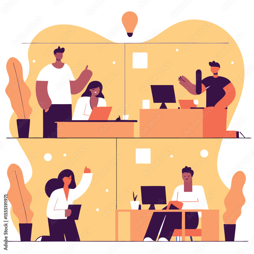 Fototapeta premium people in work