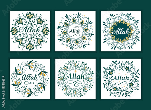Muslim wedding template design