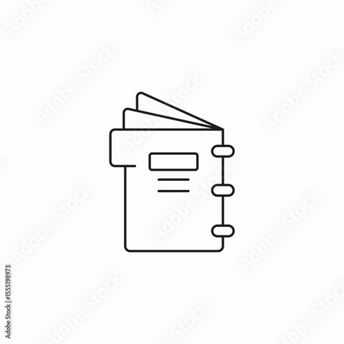 open bound book icon sign vector
