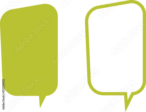 Blank empty speech bubbles chat icon set. Retro colorful special offer design elements, chat emblem, black callout sign collection Isolated on transparent background. Vector illustration for web app.