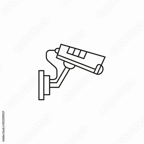 wall mounted camera icon sign vector