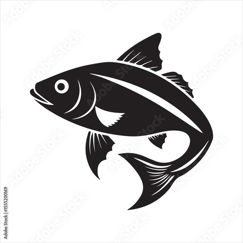 basa fish vector art illustration