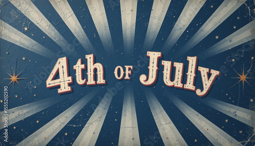 Happy Independence Day: 4th of July Vintage Design