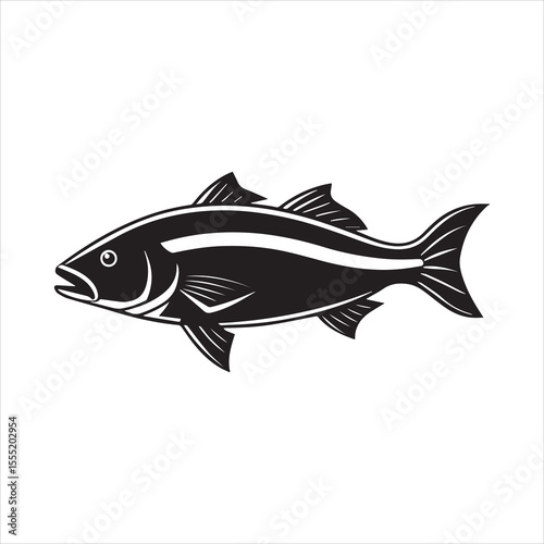 basa fish vector art illustration