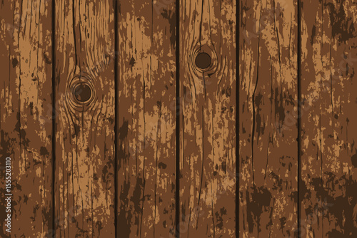 Rustic wooden plank texture seamless vector. Grunge distressed wood panel background. Vintage timber surface illustration. Old barn wall pattern for backgrounds, design, creative projects, decor