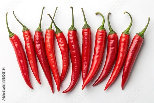 Chilli hot a spicy spice for making chili sauce on white background