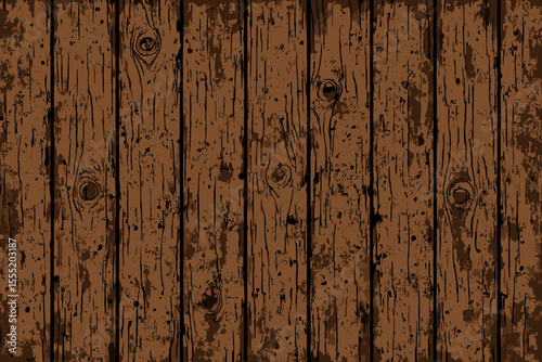Rustic wooden plank texture seamless pattern. Grunge vintage wood panels. Old timber board background. Distressed natural surface. Vector illustration for backgrounds, design, creative projects