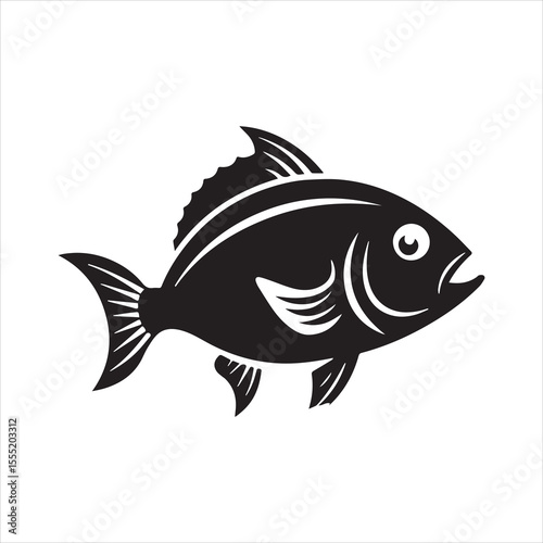 basa fish vector art illustration