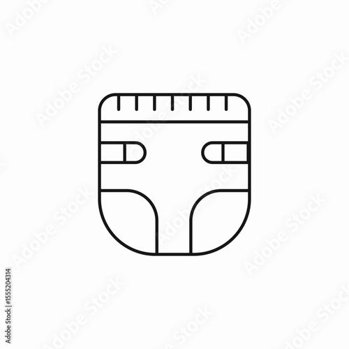 baby diaper clothing icon sign vector