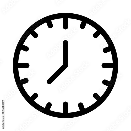 Clock icon with circle design