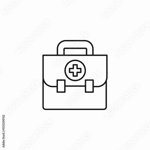 first aid kit icon sign vector