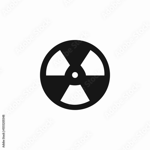 radiation hazard symbol icon sign vector