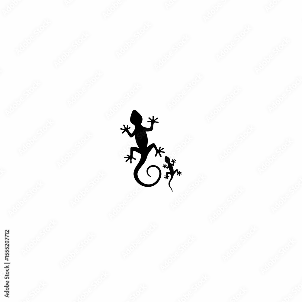 Obraz premium lizard vector art টিকটিকি