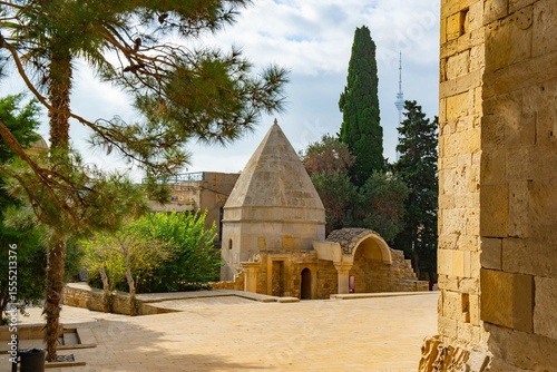 The old city of Baku is very colorful