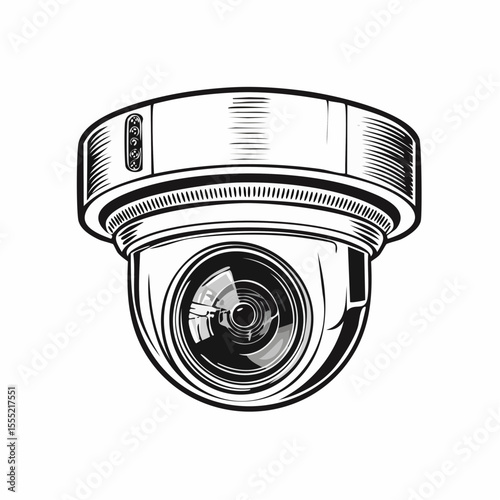 Cctv Camera Image Vector. Security Camera Images vector isolated on white background.