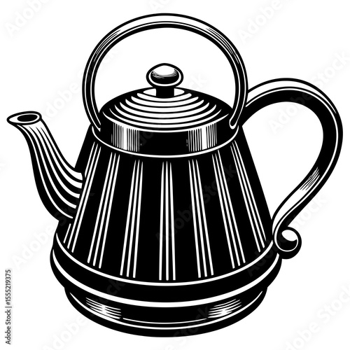 teapot on a white background