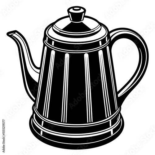 teapot isolated on white