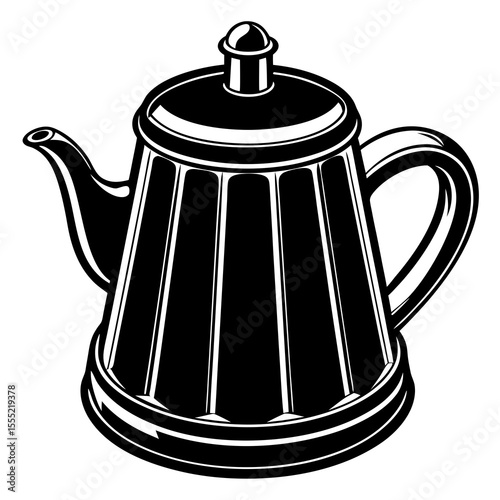 teapot on a white background