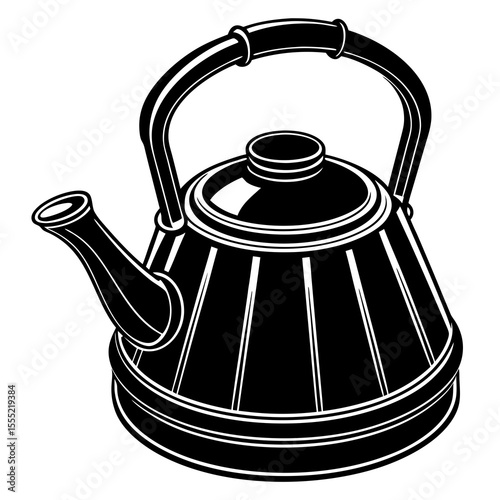 teapot isolated on white