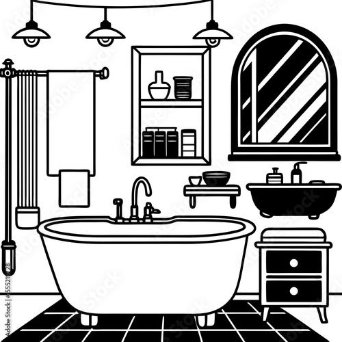 modern bathroom with a shower