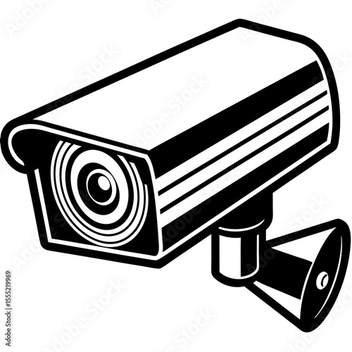 security camera vector illustration