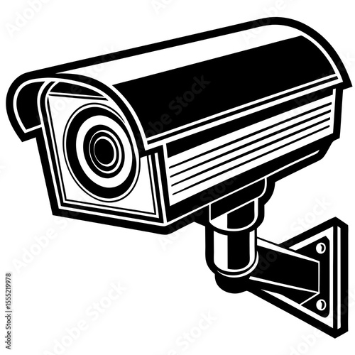 security camera vector illustration