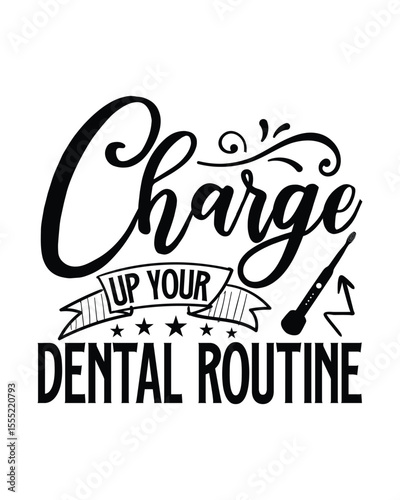 Charge Up Your Dental Routine- Electric Toothbrushes T‑shirt Design Rechargeable Power for Perfect Dental Hygiene