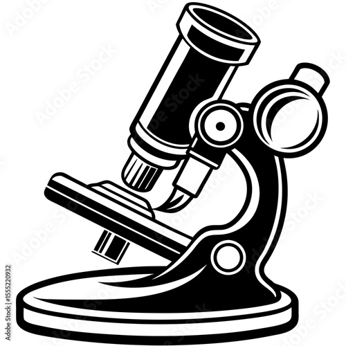 microscope isolated on white